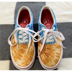 New VANS Old Skool Kids Size 1 Tie Dye Block Sneaker